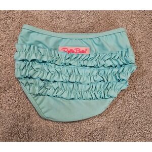 RuffleButts Girls 3T Aqua Blue Ruffle Swim Bottoms Bathing Suit Bikini Bottom‎